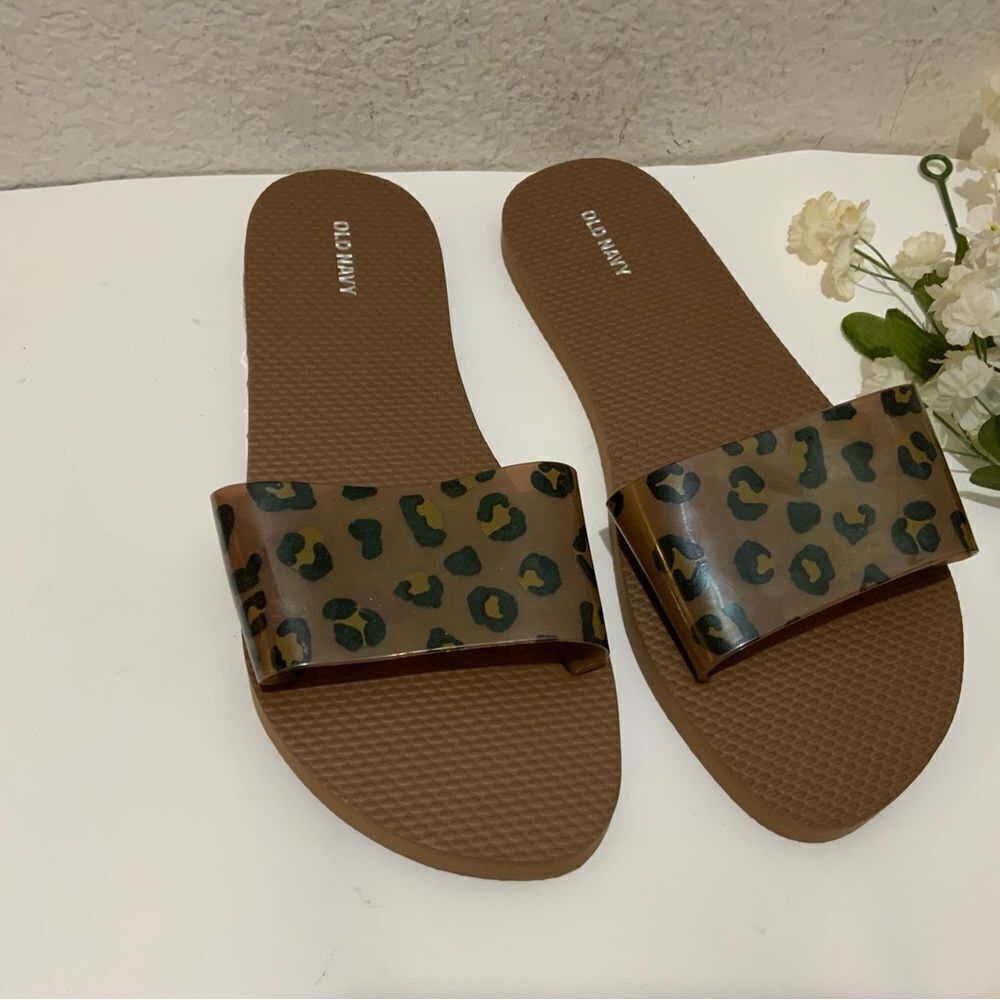 Old navy slides brown size 10 brand New